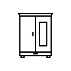 Cupboard,Wardrobe Icon Design Vector Template Illustration
