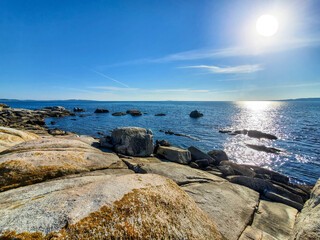 Xidoiros island at the evening