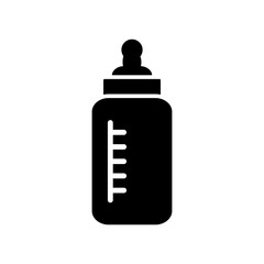 Feeding Bottle Icon Outline And Glyph Design Vector Template Illustration