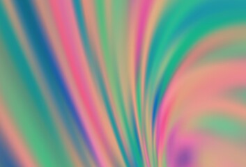 Light Green, Red vector blurred bright template.