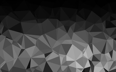 Fototapeta premium Light Silver, Gray vector blurry triangle pattern. Geometric illustration in Origami style with gradient. The best triangular design for your business.