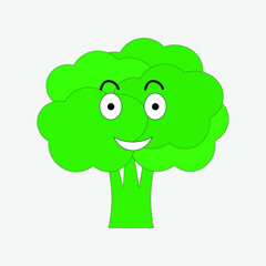 broccoli with face