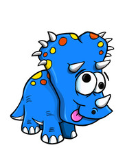 Cute Dinosaur Vector Illustration Art