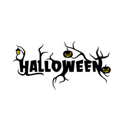 Happy Halloween sticker design