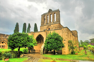 Fototapeta na wymiar Bellapais Abbey near Kyrenia city Northern Cyprus.