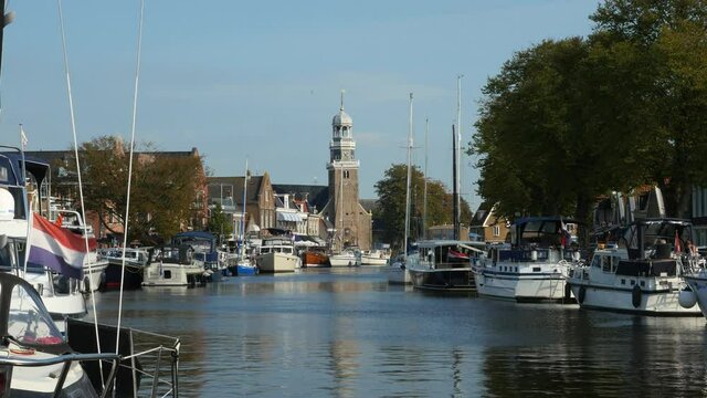  Beautiful city of Lemmer on the Ijsselmeer, Netherlands