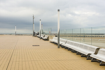 esplanade of Ostend Belgium