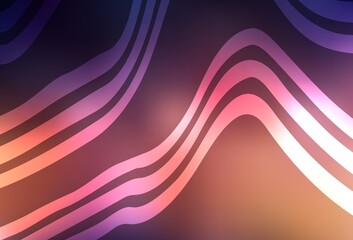 Dark Blue, Yellow vector pattern with bent lines.