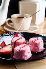 Strawberry Frosting Tea Cakes