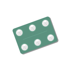 Pills, capsule icons. Vector medicine illustration in modern flat cartoon style. Medical pills, bottle pills, medicine, healthcare and medicine illustration design concept.