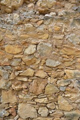 stone wall background in castle ruins

