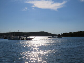 Hafen, Marina in Medulin, Istrien, Kroatien
