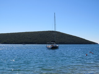 Segelboot, Boote auf der Adria, Istrien, Kroatien
