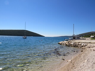 Fototapeta premium Segelboot, Boote auf der Adria, Istrien, Kroatien