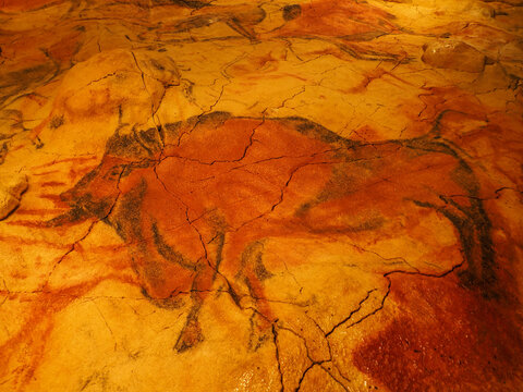 Rupestre Painting In Neo Cave Of Altamira