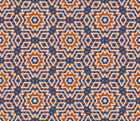 Abstract striped seamless pattern. Striped line ornamental geometric background. Geo shapes. Wrapping paper, textile, fabric. Vector illustration.