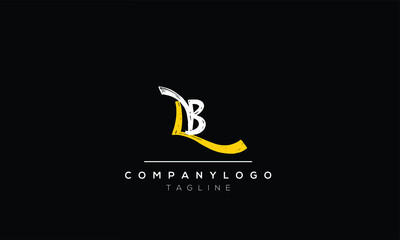 Obraz na płótnie Canvas Alphabet letters Initials Monogram logo LB,BL,L and B