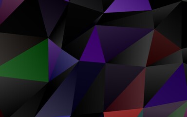 Dark Multicolor, Rainbow vector abstract mosaic pattern. A completely new color illustration in a vague style. Elegant pattern for a brand book.