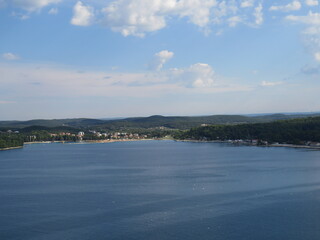 Küste an der Adria, Rovinj, Istrien, Kroatien