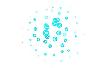 Light Green vector template with circles.