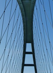 Fehmarnsundbrücke von unten