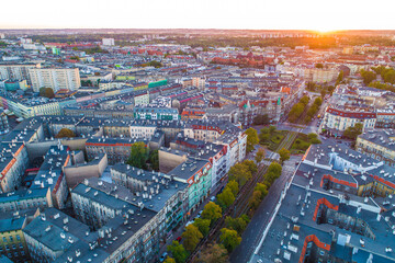 Szczecin, ulica Piłsudskiego, Plac Grunwaldzki, Plac Odrodzenia