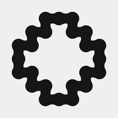 Abstract Cross Pattern Dots Logo generative computational art illustration