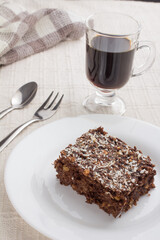 Chocolate cake with Coffee