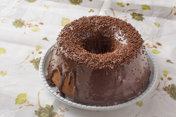 chocolate cake on a plate