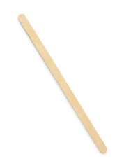 Top view of wooden coffee stir stick