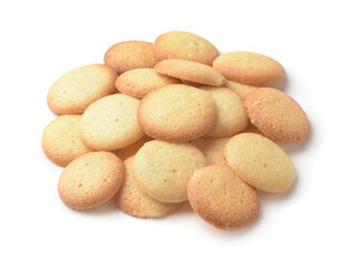 Fototapeta na wymiar Pile of small round cookies