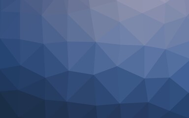 Dark BLUE vector blurry triangle template. Colorful illustration in abstract style with gradient. Completely new design for your business.