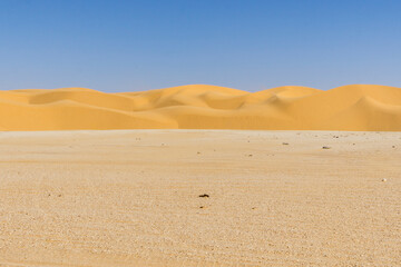 Naklejka na ściany i meble Sand dunes in the Sahara Desert of northern Chad