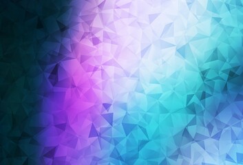 Obraz premium Dark Pink, Blue vector triangle mosaic texture.