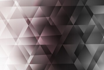 Light Gray vector triangle mosaic background.