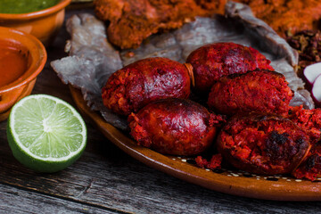 mexican chorizo traditional from oaxaca mexico