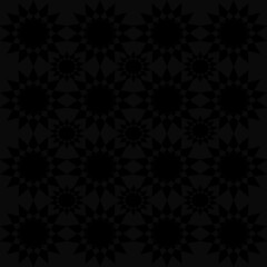 black and grey seamless pattern