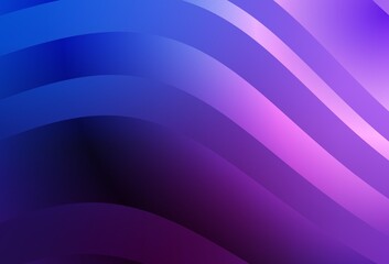 Light Pink, Blue vector backdrop with bent lines.