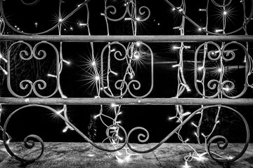 Sur un balcon à noël