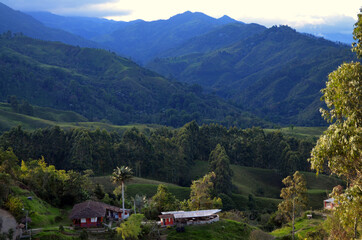 Colombia - Salento El Mirador at Sunrise