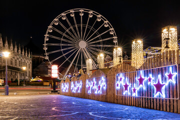 Arrivée sur le village de noël de Liège