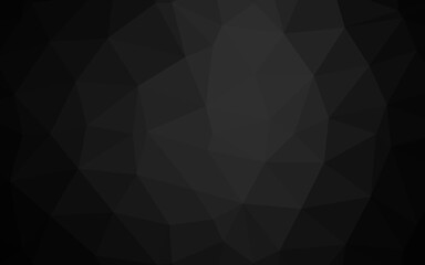 Obraz premium Dark Silver, Gray vector blurry triangle pattern. Colorful illustration in Origami style with gradient. Brand new design for your business.