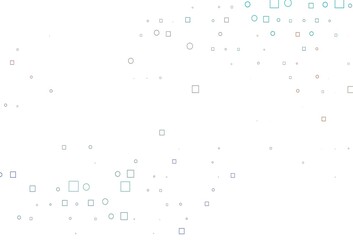 Light Multicolor, Rainbow vector cover with circles, cubes.