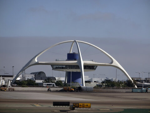 Iconic Encounter Restaurant and runway at LAX