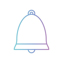 bell gradient style icon vector design