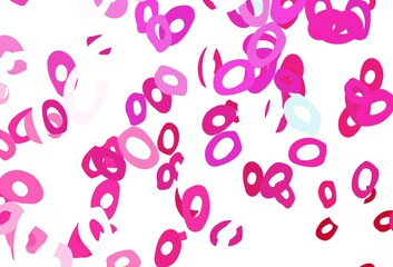 Light Pink vector backdrop with dots.