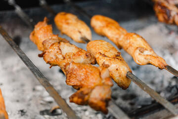 shish kebab on a skewer