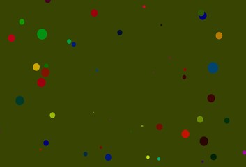 Light Multicolor, Rainbow vector texture with disks.