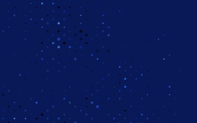 Light BLUE vector texture with disks. Blurred bubbles on abstract background with colorful gradient. Pattern for ads, leaflets.