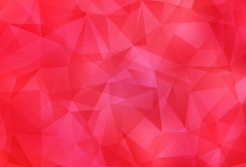 Light Red vector polygonal template.